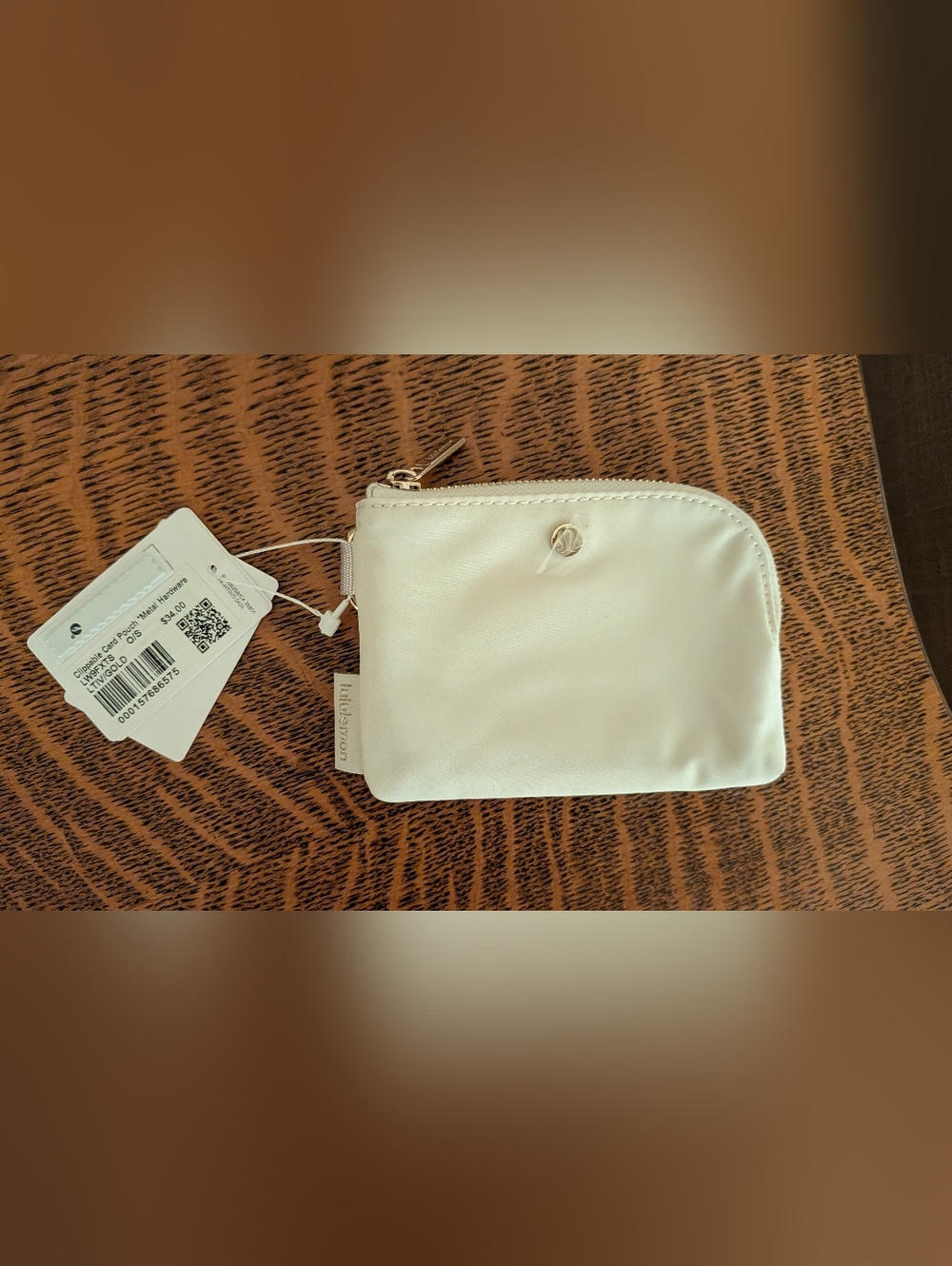 Lululemon Clippable Card Pouch *Metal Hardware